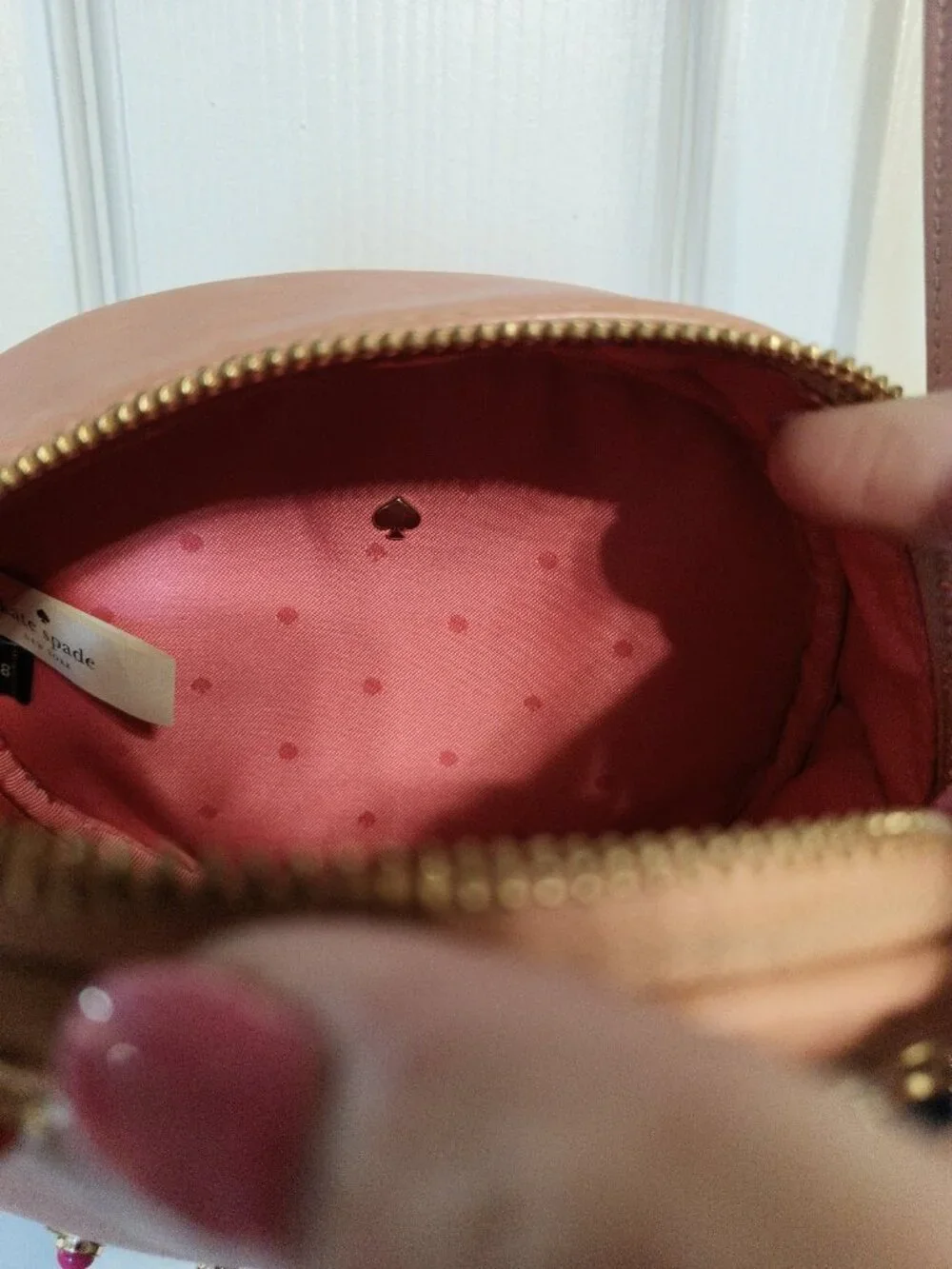 Kate Spade New York Leather Stud Detail Devoe Street Tinley Crossbody Bag Purse